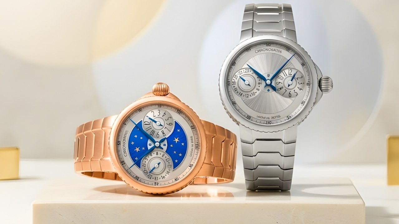 Two New Faces Of Chronoswiss Pulse GMT Enamel Sky Gold And Silver Guilloche Uncovered
