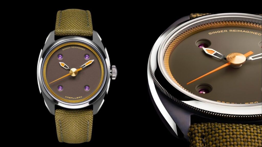 Discover The Singer Caballero Titanium Collection Built Around Simplicity And Precision dial